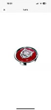 JAGUAR ALLOY WHEEL BADGE RUBY RED SILVER XJS XJ X300 X308 XK8 XKR MNA6249EA