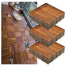 12PCS Wooden Decking Tiles