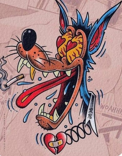 Love wolf rat fink hot - ,