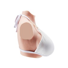 Uimoso Silicone Breastplate K Sized High Neck Fake Breast for Cosplay Drag Queen