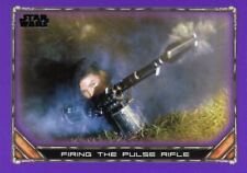 Mandalorian Season 1 Purple Base Card #48 Firing the Pulse Rifle