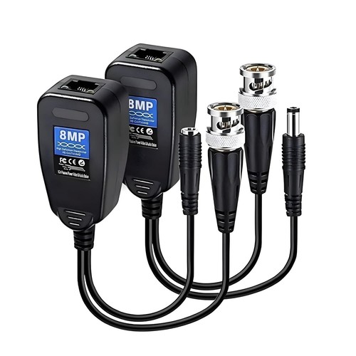 Cctv balun video - 5/8mp, 4k