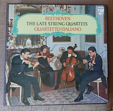 Beethoven The Late String Quartets Quartetto Italiano , 4 LP Record Box Set