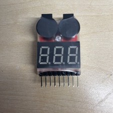 LiPo Voltage Checker + Warning Buzzer R/C Model, Precision-Crafted AOK-BL8S