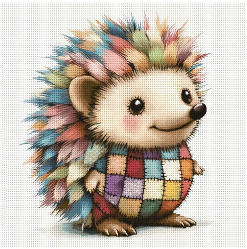 Printed cross stitch kit - cross, 11