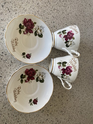 Two argyle bone china - argyle,