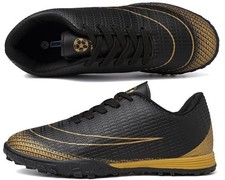 Lvptsh Boys Girls Football Boots Kids Athletic Soccer Cleats Shoes Indoor EU38