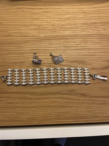 Napier earrings and bracelet - and,