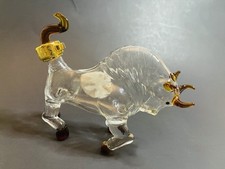 OX Napoleon Brandy XO Zodiac Collection 6” Long Figural Blown Glass Empty Bottle