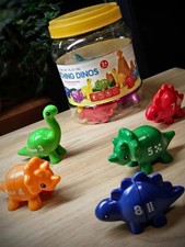 Interactive Dinosaur Number Pattern Puzzle Double Sided Early Learning 