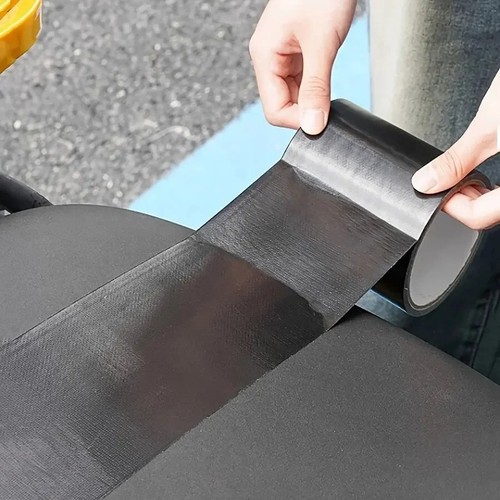 Black fabric repair tape - repair,