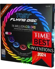 TOSY Flying Disc - 108 RGB Multicolor LEDs, Christmas Stocking Gift - RRP £37.99