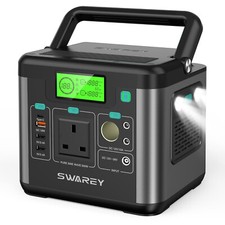Solar Power Generator Station 222Wh Surge 600W 65W USB-C Port, Solar Generator