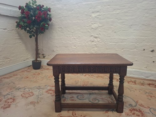 Vintage solid oak carved - solid,