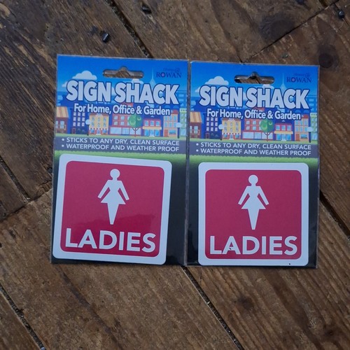 Sign shack stickers ladies - shack, "ladies"