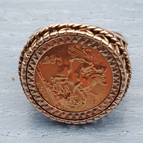 22ct gold half sovereign - 22ct,