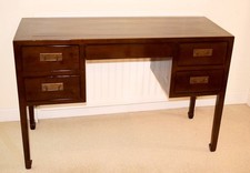  Chinese Style Writing Bureau/ desk - Mahogany - 5 storage drawers 