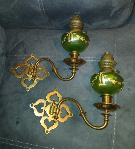 Piano oil lamps set wall - set,