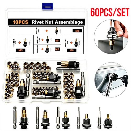 60pcs head rivet - head, tool