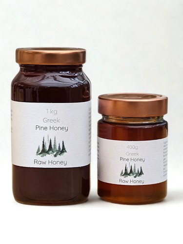 Raw honey greek pine - honey,