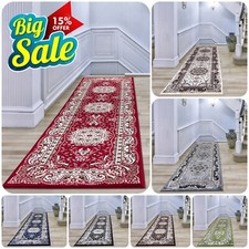 Non Slip Large Traditional Rugs Bedroom Living Room Hallway Runner Floor Carpet
