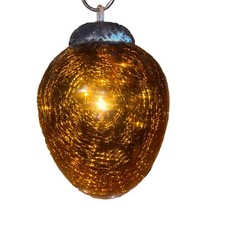 Vintage Large Kugel Dark Gold