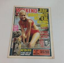 Weekend Magazine Feb 6th 12th  1974 vintage beauty fashion 1970's style F21/66