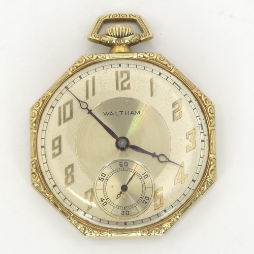 Solid 14k gold waltham pocket - solid,