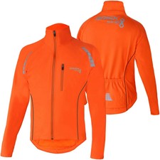 Brisk Bike Cycling Jacket  Highly Visible Lightweight Thermal Unisex Reflective