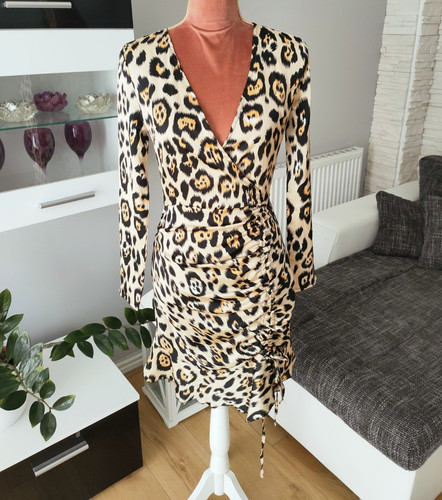 Quiz beige black - brown, leopard