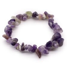 Crystal gemstone stretch bracelet natural gem chips NEW, BUY 2 GET 1 FREE Reiki