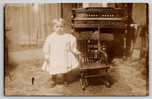 Rppc edwardian child - edwardian,