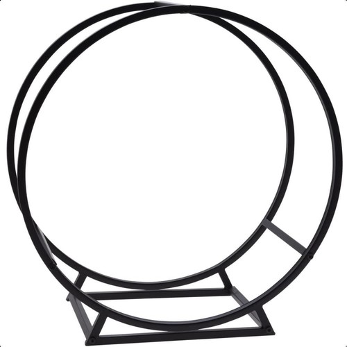 Idooka round black metal log - idooka,