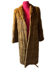 Caramel Rabbit Fur Coat