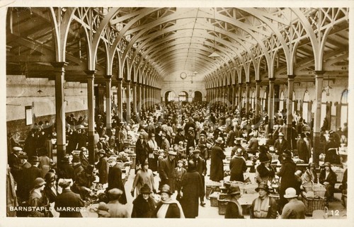 Barnstaple rppc vintage - barnstaple,