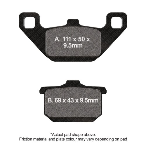 Ebc motorcycle brake pads dmx - brake,