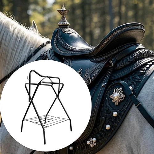 Horse saddle rack - horse,