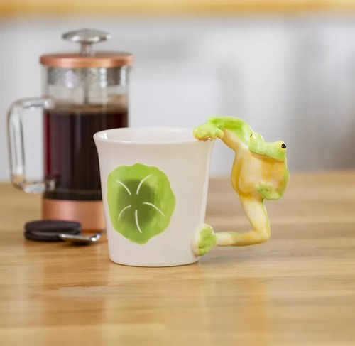 Frog porcelain mug - frog,