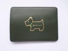 RADLEY - HERITAGE DOG OUTLINE - RACING GREEN LEATHER - CARD HOLDER - RRP £39