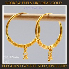 Gold plated earrings - 22,