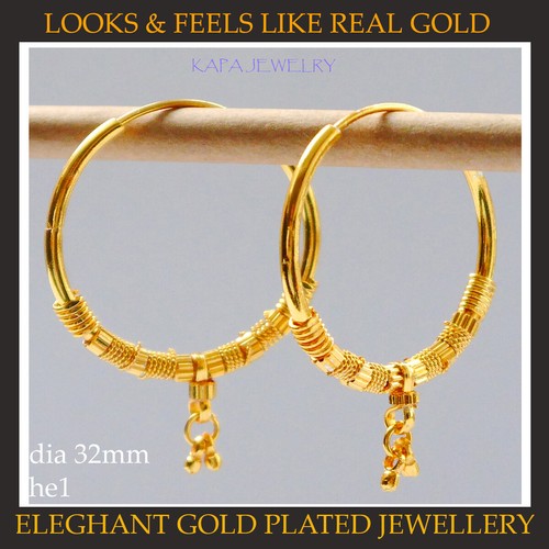 Gold plated earrings - ct,