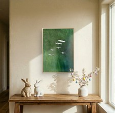 ImagineArt Vibrant Green Sky