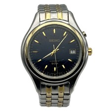 Seiko Kinetic 5M62 Black Dial