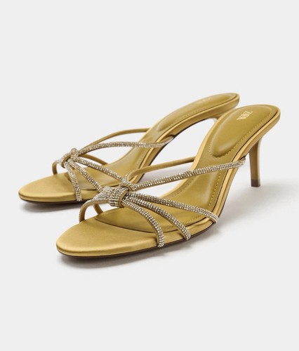 Zara heeled sandals with - zara,