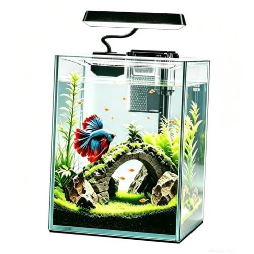 Ultra white glass betta - white,