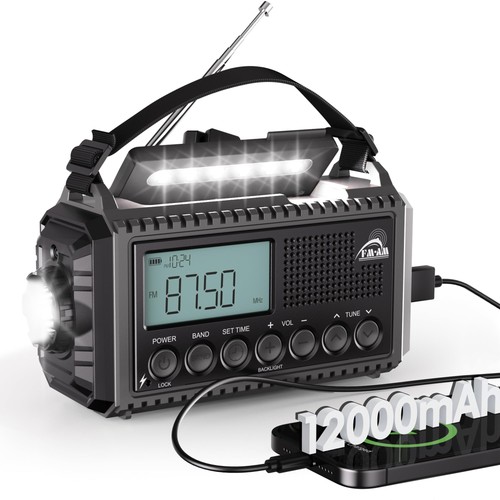 12000mah solar hand - solar, crank