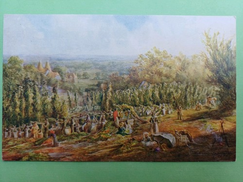 Post card salmon - post, c