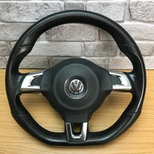 Genuine VW Polo, Golf Leather Steering Wheel. SRS. R GTD, T5 T5.1 T6 etc.  15D