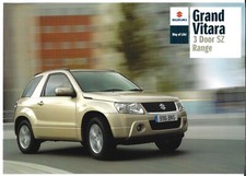 Suzuki Grand Vitara 3-dr 2.4 VVT SZ3 & SZ4 2009 UK Market Foldout Sales Brochure
