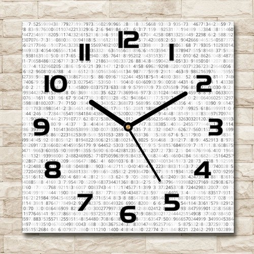Glass wall clock - wall,